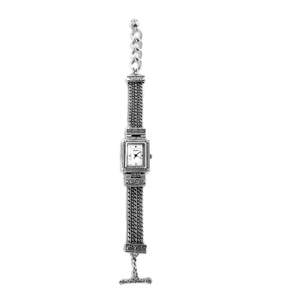 Brighton Tivoli Silver Multi-Strand Quartz Wristwatch with Toggle Closure - EUC